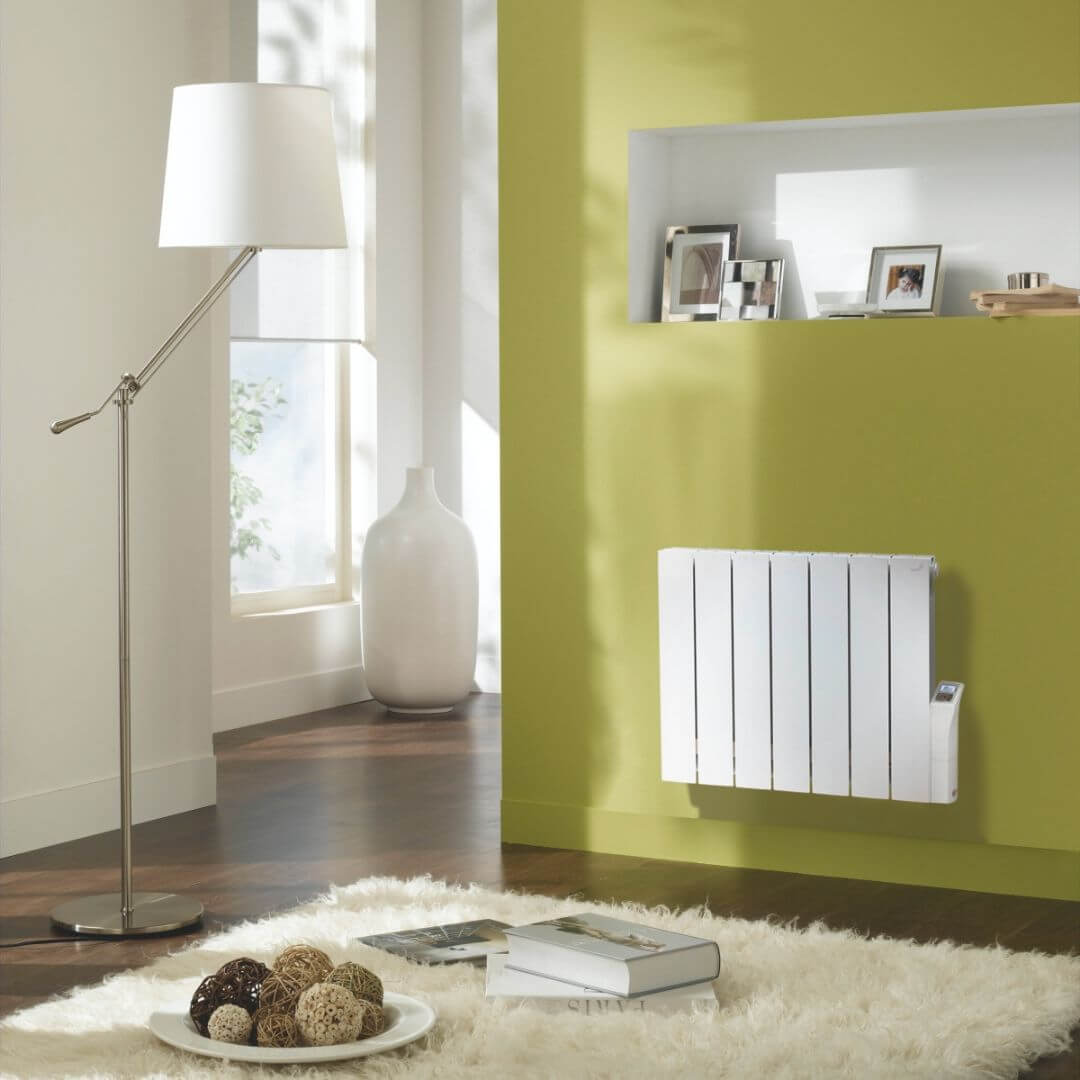 Alura Electric radiator in a room setting 2