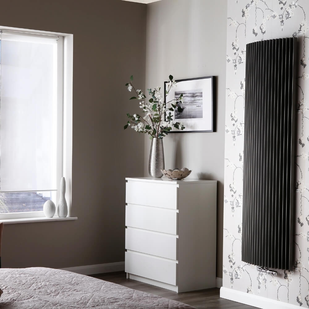 Modern Column Radiator in a home setting