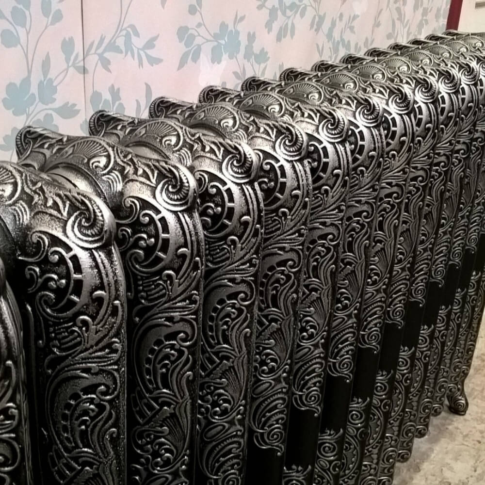 Rococo Royale cast iron radiator in a room setting