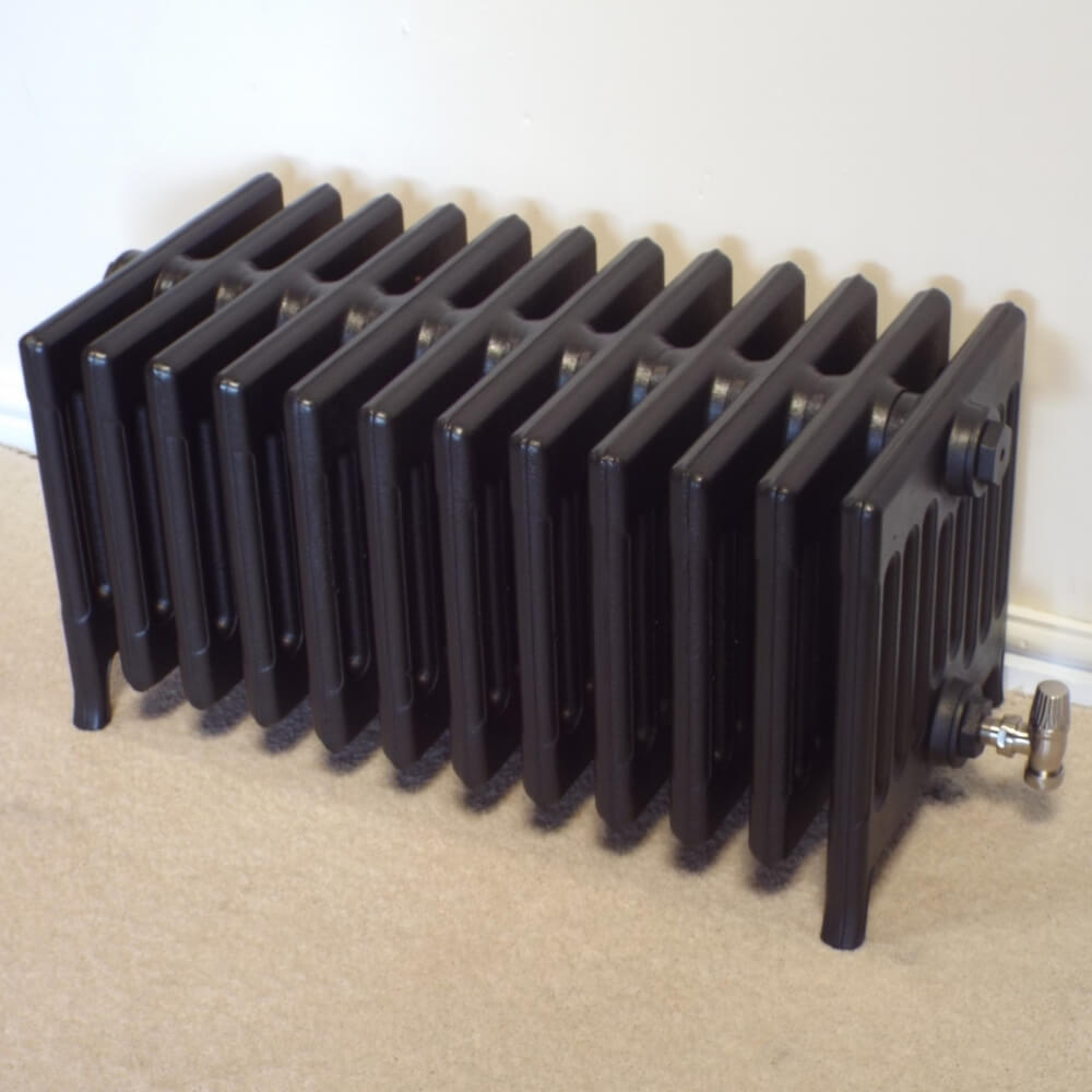 9 column radiator in a home setting