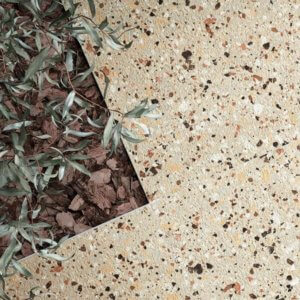Terrazzo tile in a outdoor setting