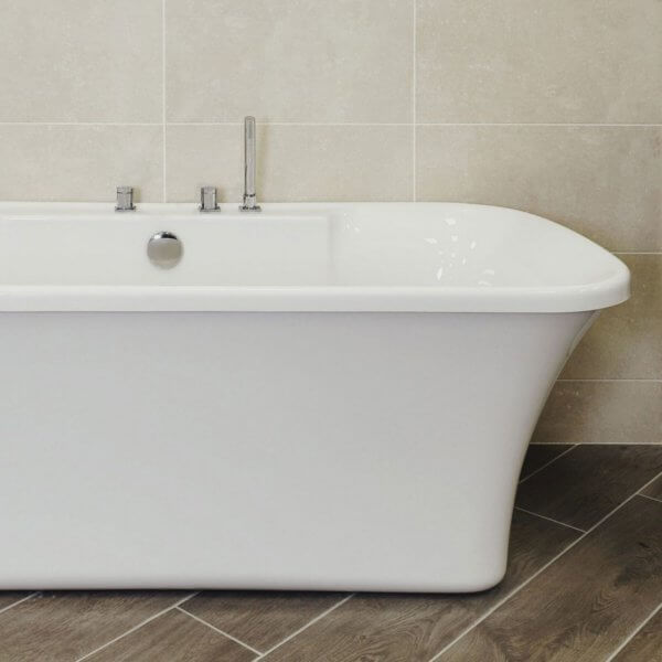 Buy Essence bath with tap ledge closeup
