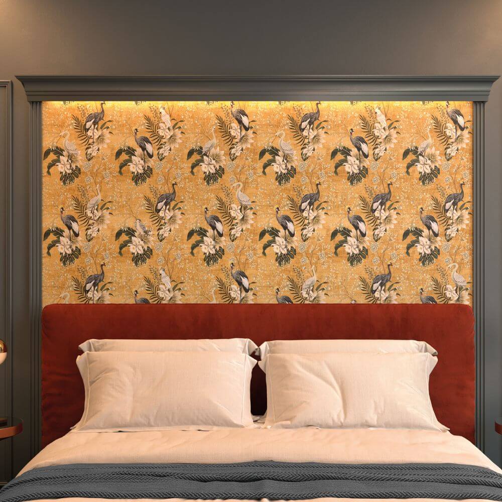 Eden Floral print Tiles in Bedroom