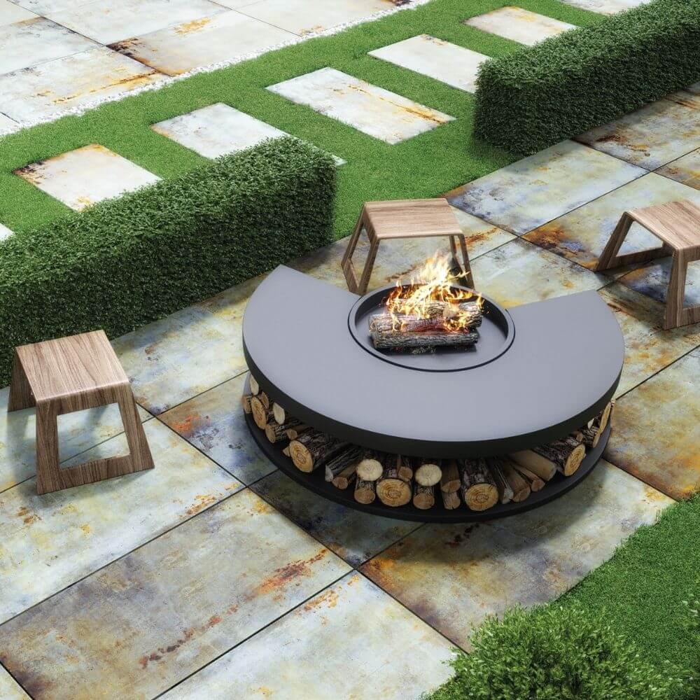 lamiere tiles in outdoor area