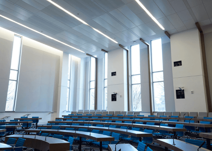 Radiant Panels in Classroom