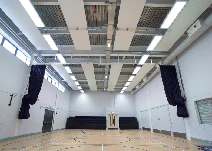 Radiant Panels in Sports Hall