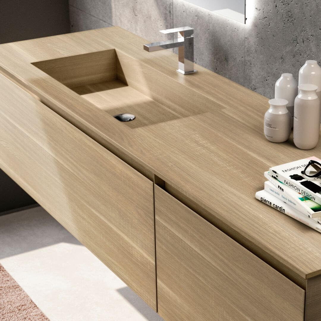 Extreme 02 - 1800 Vanity & Integrated basin detail