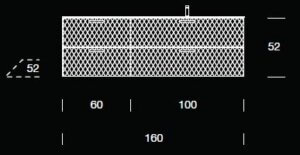 Lame 05 - 1600 Vanity and integrated basin dimentions