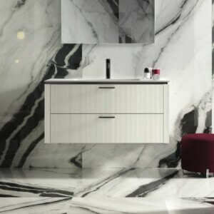Lame 08 - 1100 Vanity and integrated basin