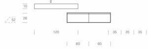 Moon 17 1200 Vanity and Basin unit Dimentions