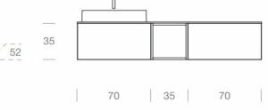 Smart 06- 1750 Vanity & Countertop basin dimentions