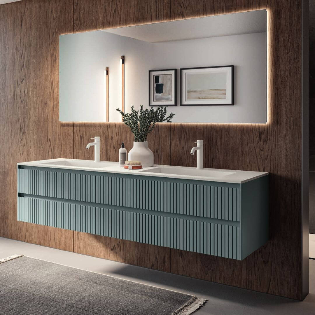 Tricot 10 - 800 Vanity and double basin unit