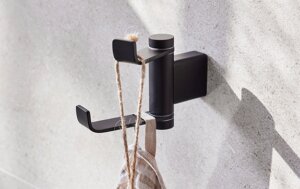 Miller Miami Black Swivel Robe Hook